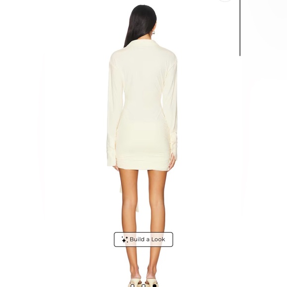 Lioness Elegant Cream Long Sleeve Dress - Picture 6 of 6